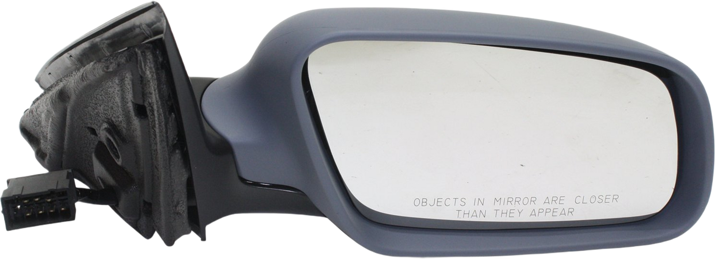 A6 00-04 MIRROR RH, Power, Manual Folding, Heated, Paintable, w/o Auto Dimming and Memory