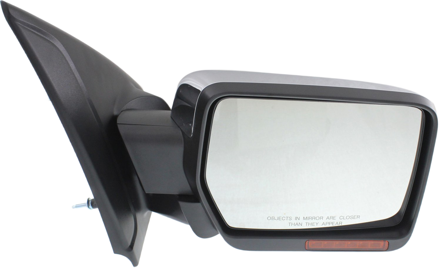 F-150 11-14 MIRROR RH, Non-Towing, Power, Power Folding, Heated, Chrome, w/ Memory, Puddle Light, and Signal Light, w/o Blind Spot Glass
