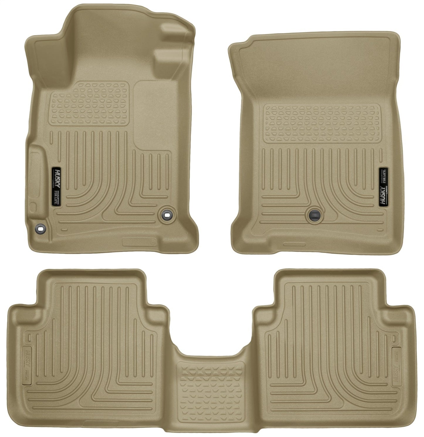Floor Liner; Front & 2nd Seat Floor Liners Tan Front And Second Rows; Qty Sold : 3; Weatherbeater Series; TPO - Thermoplastic Olefin