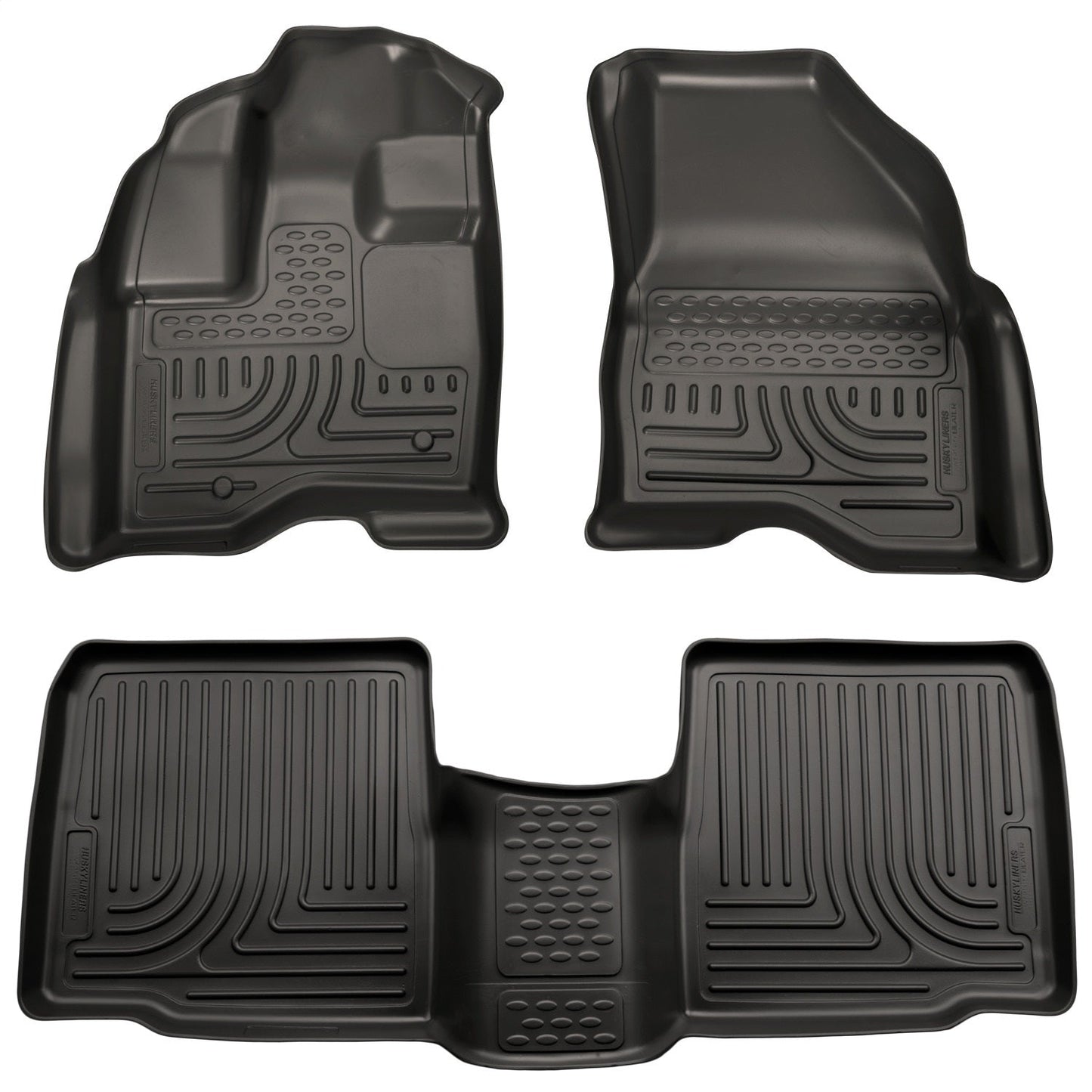 Floor Liner; Front & 2nd Seat Floor Liners Black Front And Second Rows; Qty Sold : 3; Weatherbeater Series; TPO - Thermoplastic Olefin