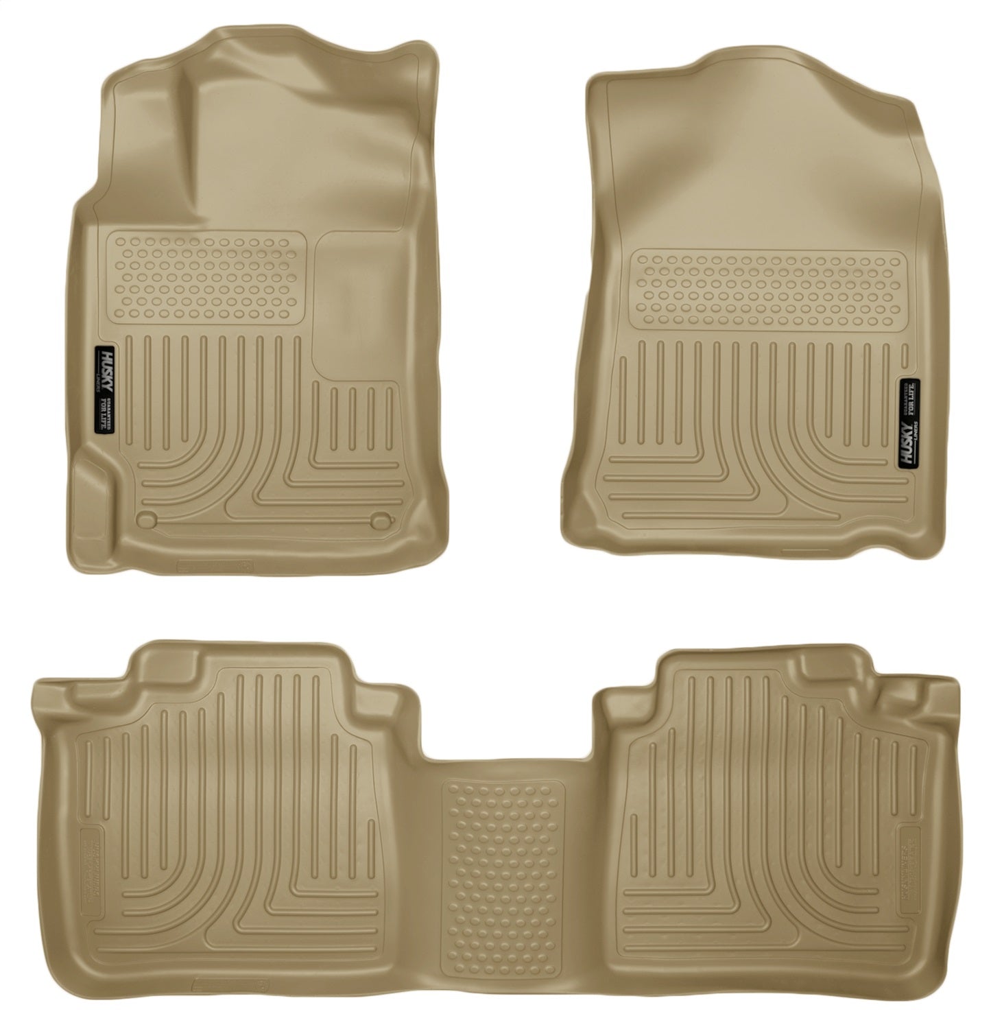 Floor Liner; Front & 2nd Seat Floor Liners Tan Front And Second Rows; Qty Sold : 3; Weatherbeater Series; TPO - Thermoplastic Olefin