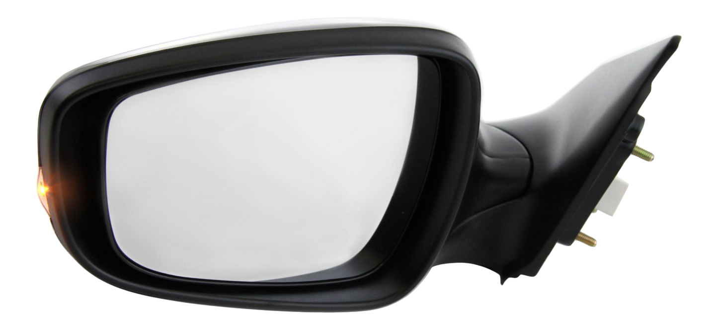 ELANTRA 11-13 MIRROR LH, Power, Manual Folding, Heated, Paintable, w/ In-housing Signal Light, w/o Auto Dimming, BSD, and Memory