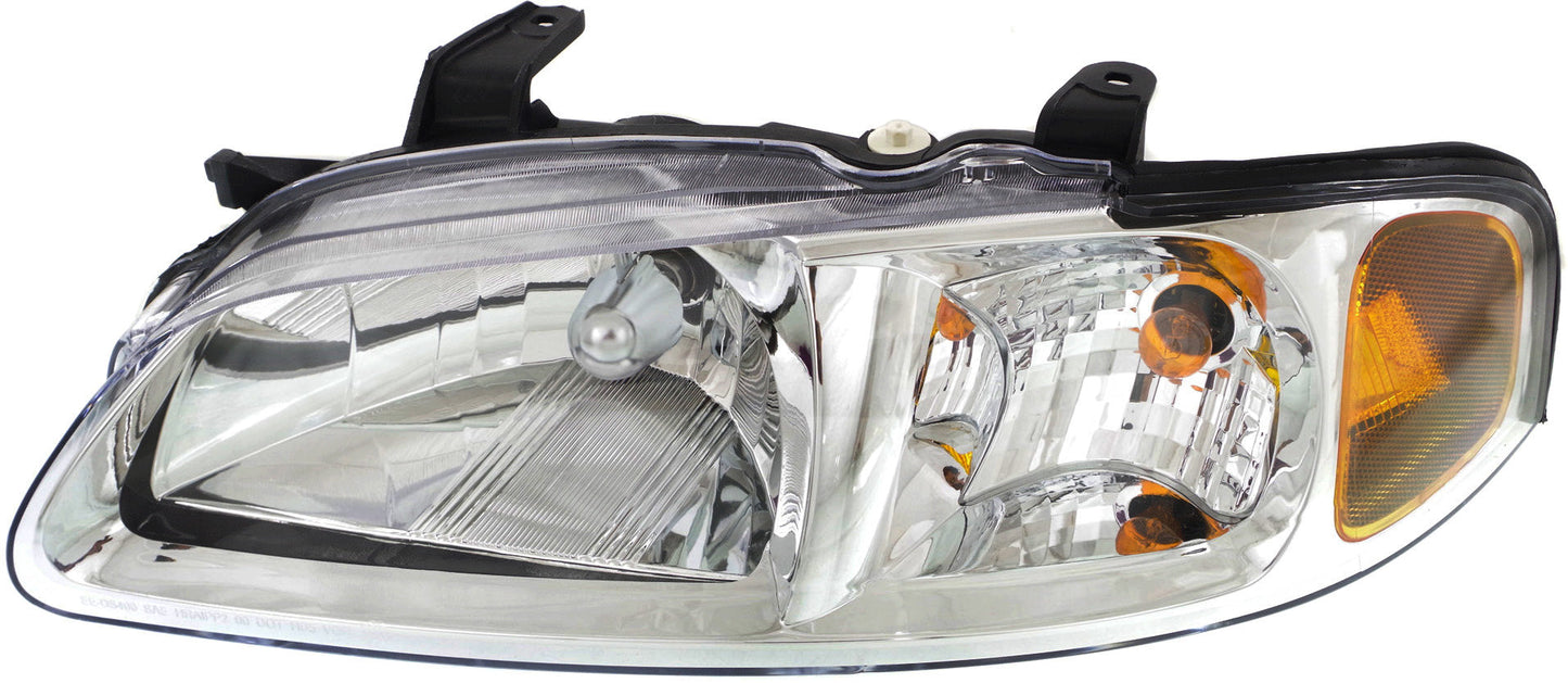 SENTRA 02-03 HEAD LAMP LH, Assembly, Halogen, w/ Chrome Trim, CA/GXE/XE/Limited Models