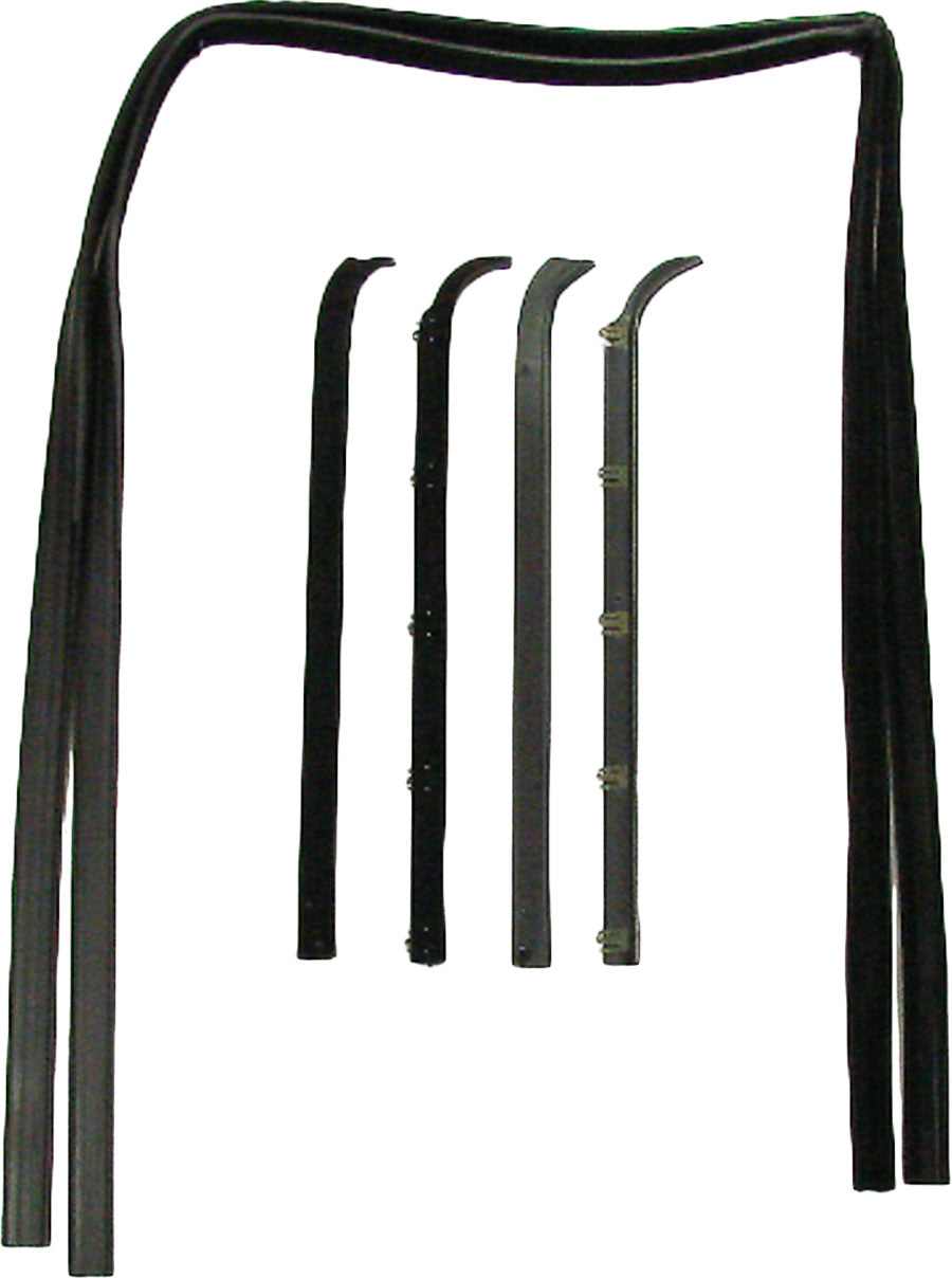 F-SERIES PICKUP 80-86 FRONT DOOR WEATHERSTRIP SET, Deluxe Belt