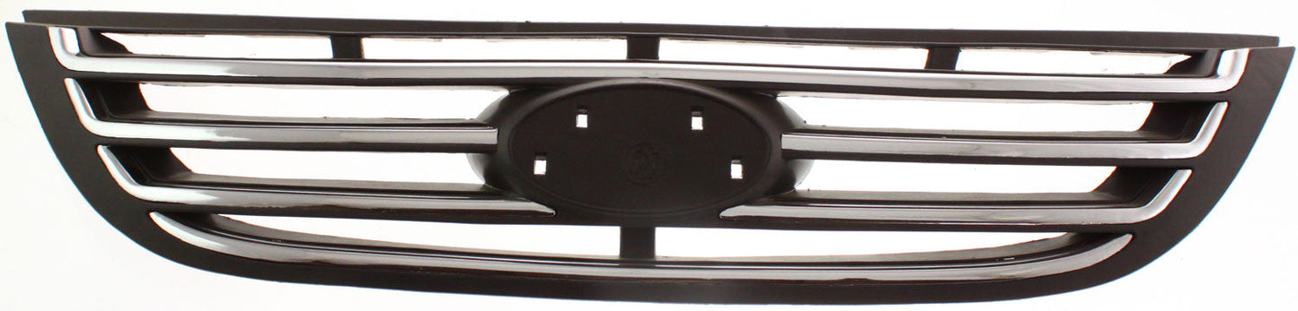 SPECTRA 07-07 GRILLE, Black Shell and Insert, w/ Chrome Molding