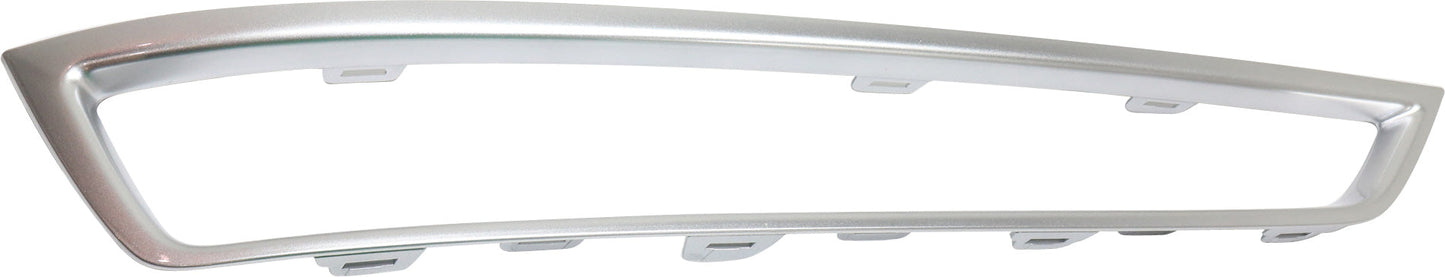 MDX 10-13 FRONT BUMPER GRILLE MOLDING LH, Garnish, Painted SIlver