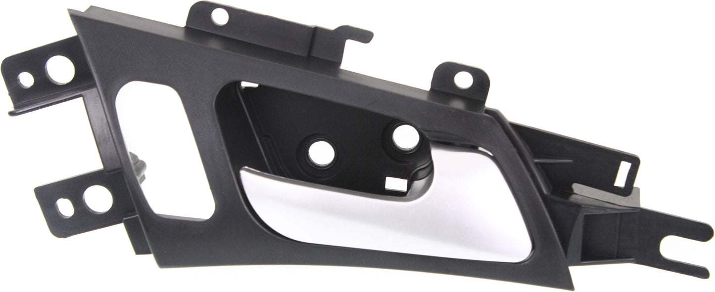 TL 04-08 FRONT INTERIOR DOOR HANDLE RH, Satin Chrome Lever + Black Housing, w/o Power Switch