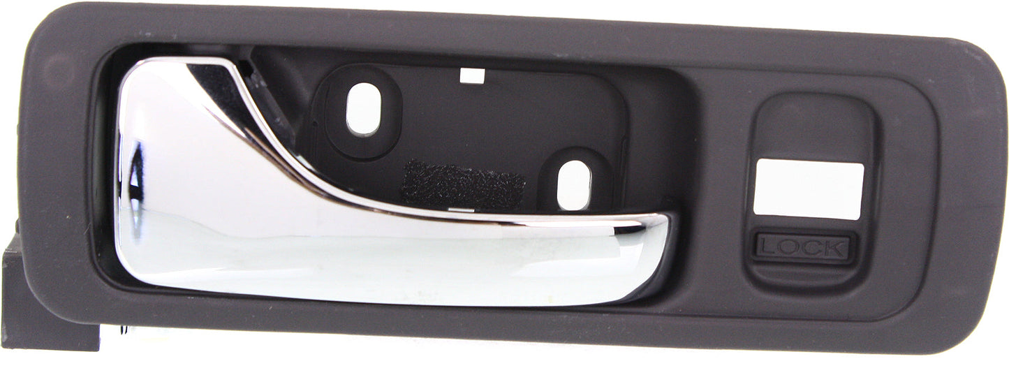 ACURA RL 96-04 FRONT INTERIOR DOOR HANDLE LH, Chrome Lever + Gray Housing, Plastic + Small Metal