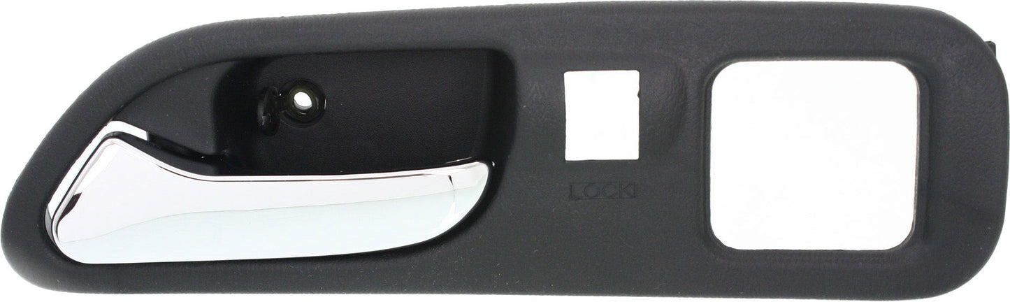 TL 99-03/MDX 01-06 INTERIOR FRONT DOOR HANDLE Left, Chr Lever+Black Housing, Plas, (MDX-w/ Touring Pkg)
