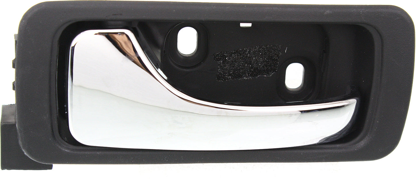 ACURA RL 96-04 REAR INTERIOR DOOR HANDLE LH, Chrome Lever + Black Housing, Plastic + Small Metal