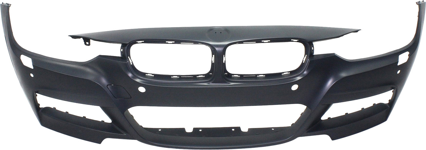 3-SERIES 13-19 FRONT BUMPER COVER, Prmd, w/ M Sport Line, w/ HLW/PDC Snsr Holes/IPAS/Cam, (13-18, Sdn)/Wgn - CAPA