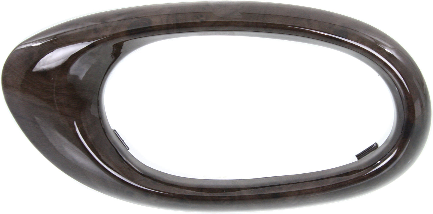 RAINIER 04-07 FRONT DOOR HANDLE CASE LH, Wood Pattern, Plastic (=REAR)