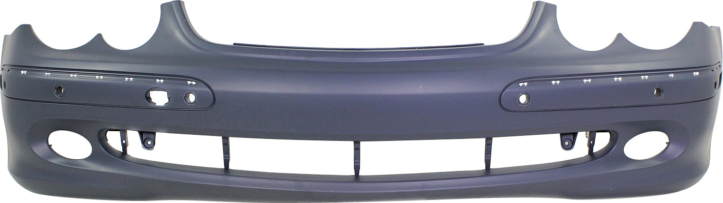 CLK-CLASS 03-09 FRONT BUMPER COVER, Primed, w/o Sport Pkg, w/o Headlight Washer Holes, w/ Parktronic Holes