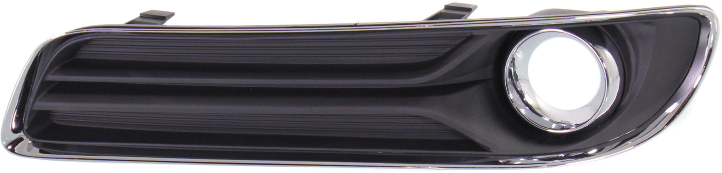 CHRYSLER 300 11-14 FRONT FOG LAMP MOLDING LH, Black, w/ Chrome Trim, w/ ACC, (Exc. SRT-8 Model)