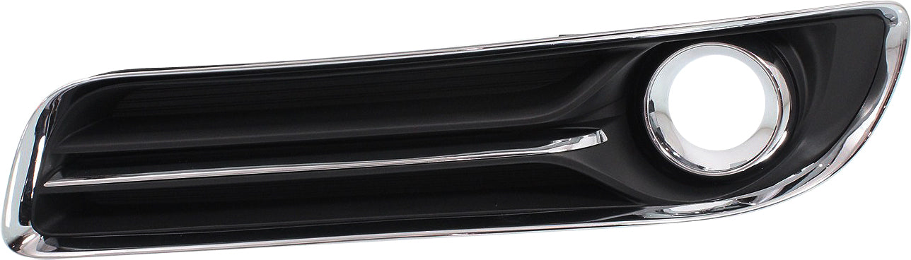 CHRYSLER 300 11-14 FRONT FOG LAMP MOLDING LH, Black, w/ Chrome Trim, w/ ACC, (Exc. SRT-8 Model)