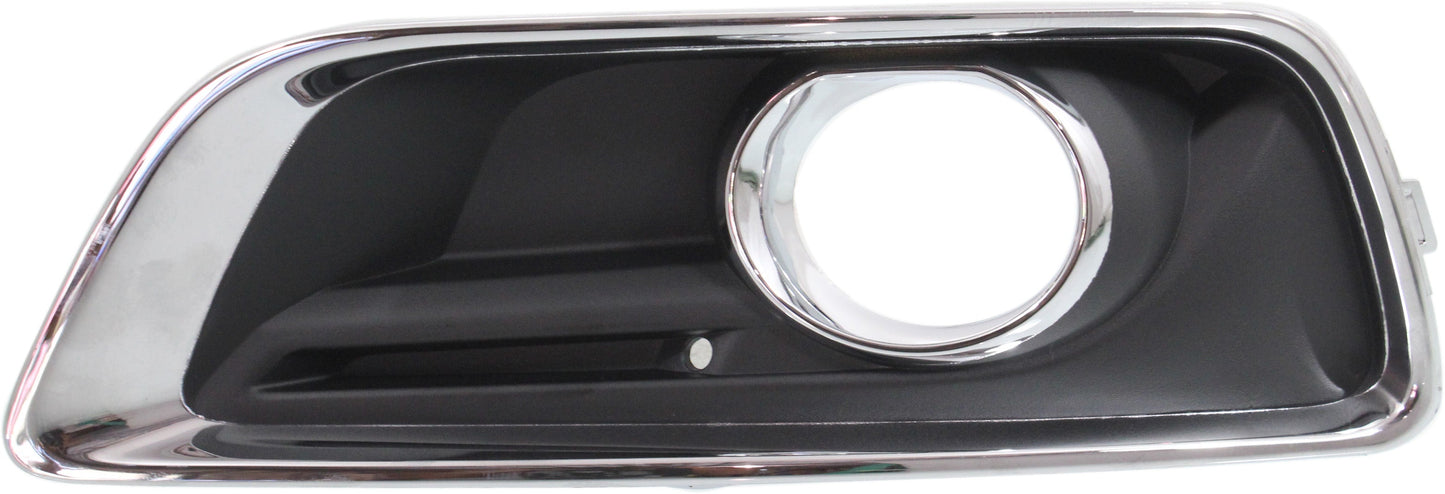 MALIBU 13-15/MALIBU LIMITED 16-16 FRONT FOG LAMP MOLDING LH, Black, w/ Chrome Trim
