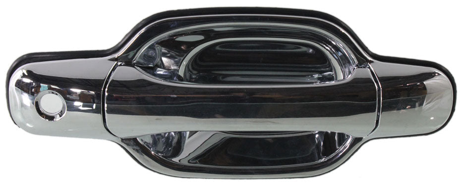 CANYON/COLORADO 04-12 FRONT EXTERIOR DOOR HANDLE RH, All Chrome, w/ Keyhole, Plastic