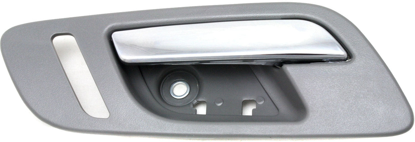 SILVERADO/SIERRA 1500 07-13 / 2500 HD/3500 HD 07-14 FRONT INTERIOR DOOR HANDLE LH, Chrme Lvr and Gray Hsg., w/ Small Hole, Excludes 2007 Classic
