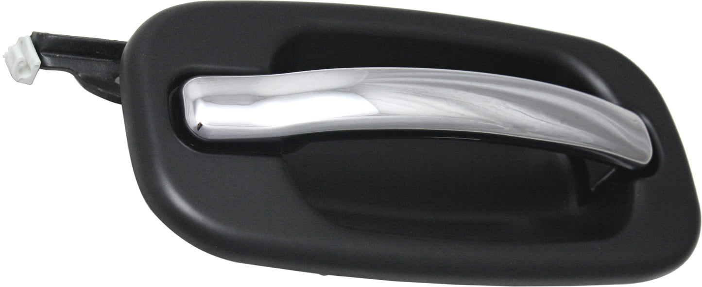 SILVERADO/SIERRA 00-06 REAR EXTERIOR DOOR HANDLE RH, Chrme Lvr+Smth Blk Bezel, Crew Cab, Includes 2007 Classic