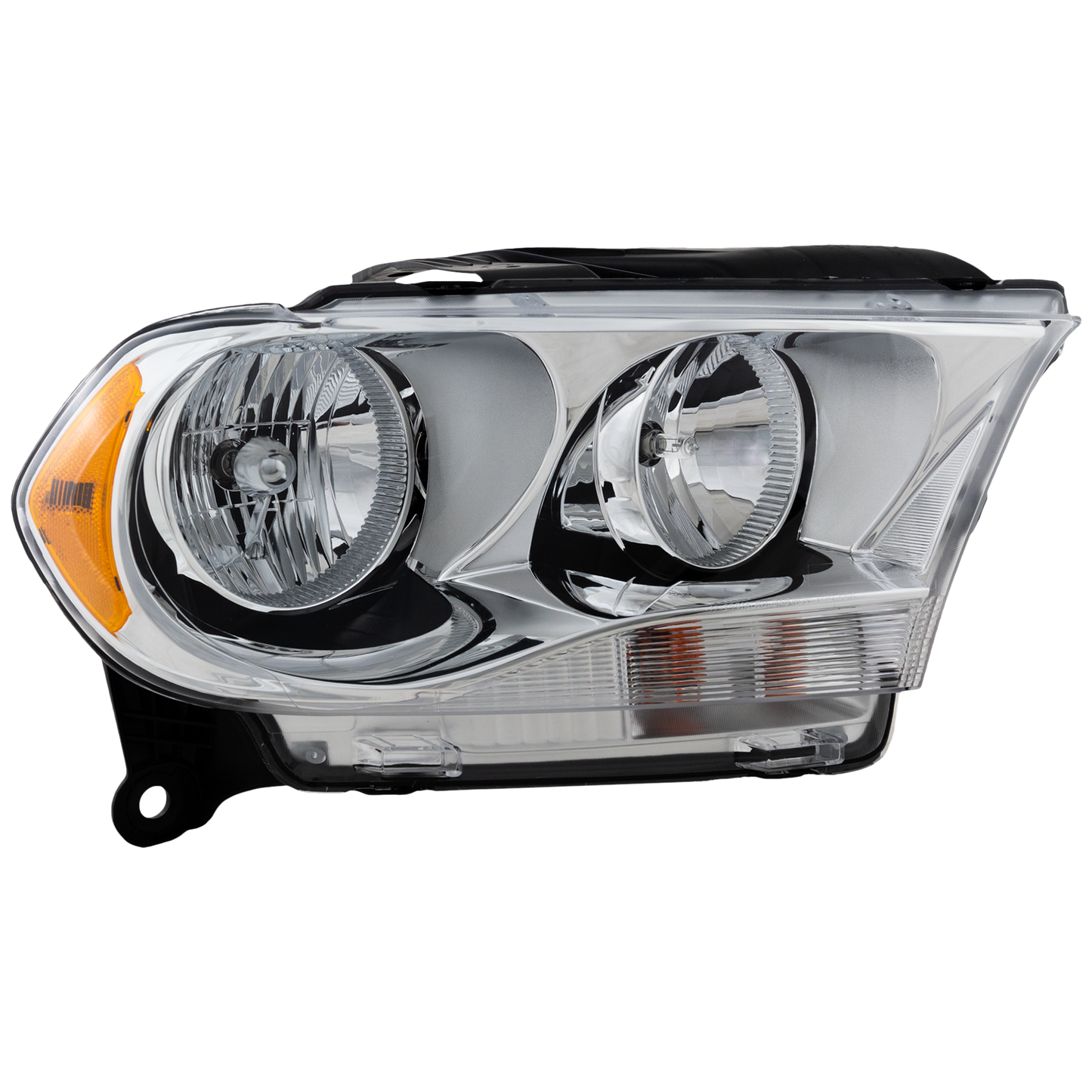 DURANGO 11-13 HEAD LAMP RH, Assembly, Halogen, Chrome Interior