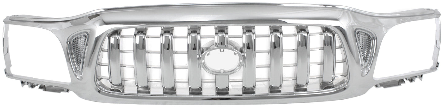 TACOMA 01-04 GRILLE, Mesh Insert, Chrome Shell and Insert, w/o S-Runner Model