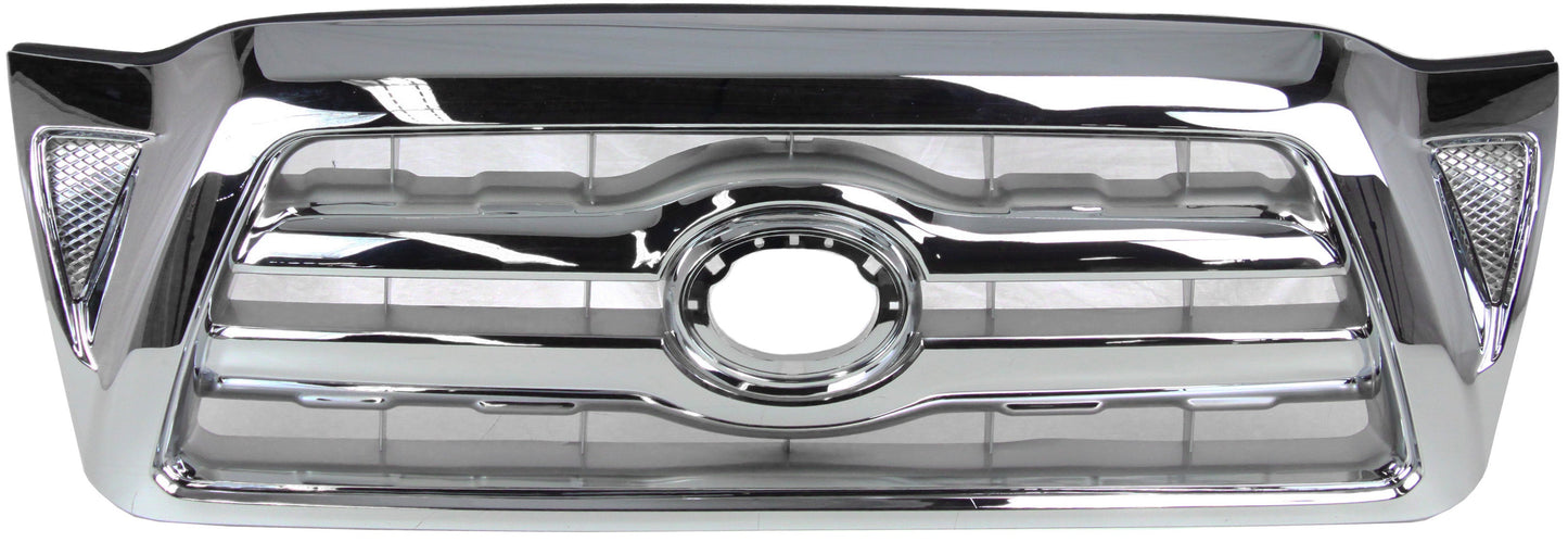 TACOMA 05-08 GRILLE, Mesh Insert, Chrome Shell and Insert, 2WD/4WD