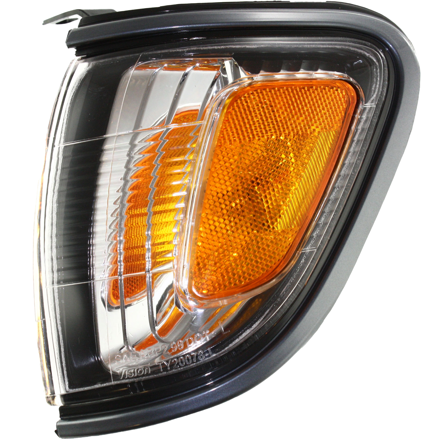 TACOMA 01-04 CORNER LAMP LH, Assembly, Park Lamp, w/ Dark Gray Trim