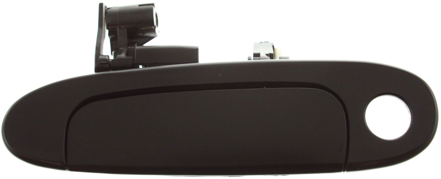 ECHO 00-05 FRONT EXTERIOR DOOR HANDLE LH, Smooth Black, w/ Keyhole