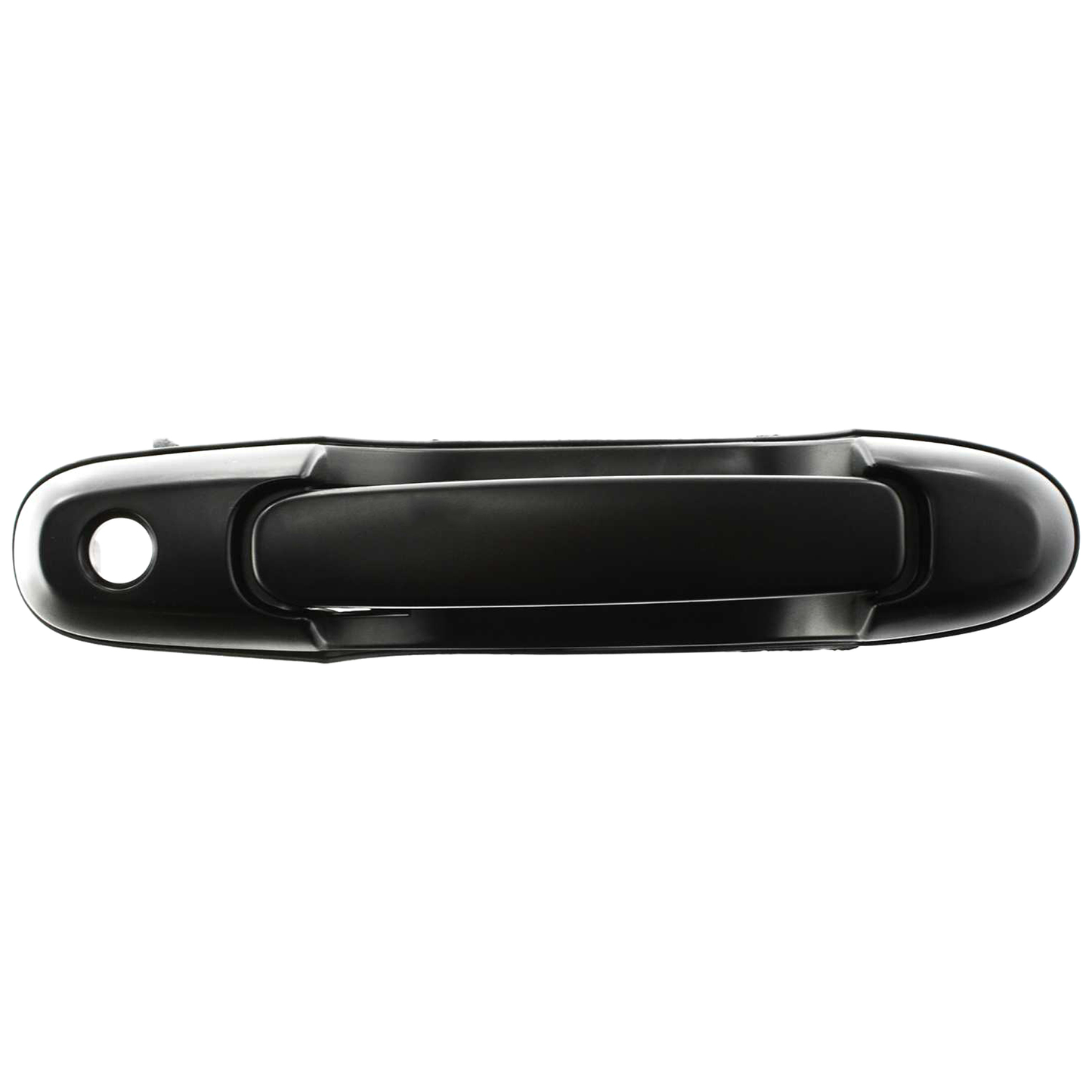 SIENNA 98-03 FRONT EXTERIOR DOOR HANDLE RH, Assembly, Plastic, Smooth Black, w/ Keyhole