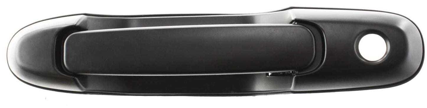 SIENNA 98-03 REAR EXTERIOR DOOR HANDLE RH=LH, Side Sliding Door, Smooth Black, w/ Keyhole, Man Lock