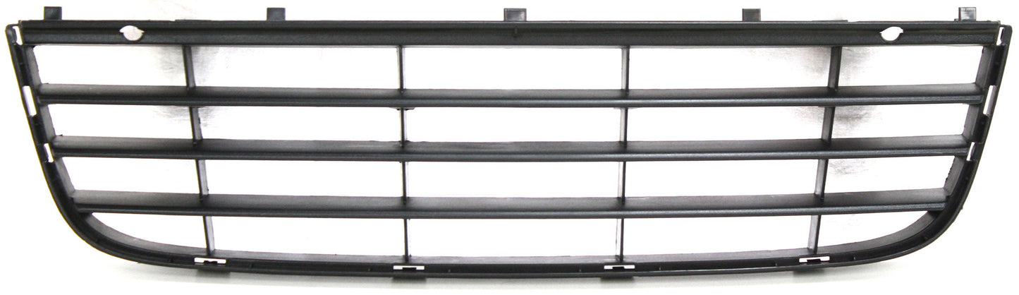 JETTA 05-10 FRONT BUMPER GRILLE, Center, Textured Black, w/o Chrome Moulding