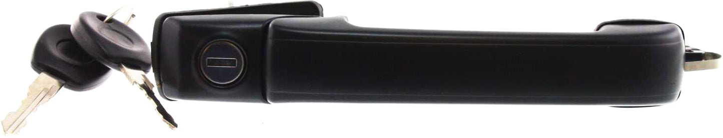 GOLF 93-99 FRONT EXTERIOR DOOR HANDLE RH=LH, Textured Black, w/ Keyhole, Includes Keys