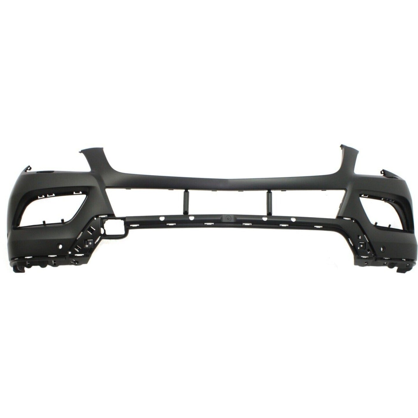 Front Bumper Cover Primed For 2012-2014 Mercedes Benz ML350 Without AMG Styling Pkg With HLW and Parktronic Holes Replacement REPBZ010380P