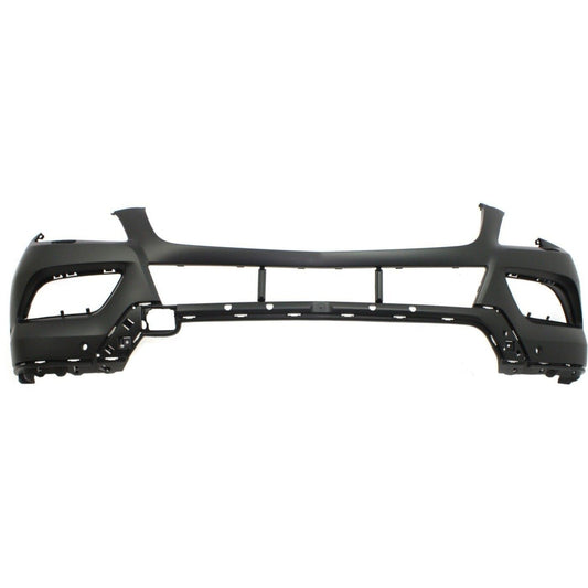 Front Bumper Cover Primed For 2012-2014 Mercedes Benz ML350 Without AMG Styling Pkg With HLW and Parktronic Holes Replacement REPBZ010380P