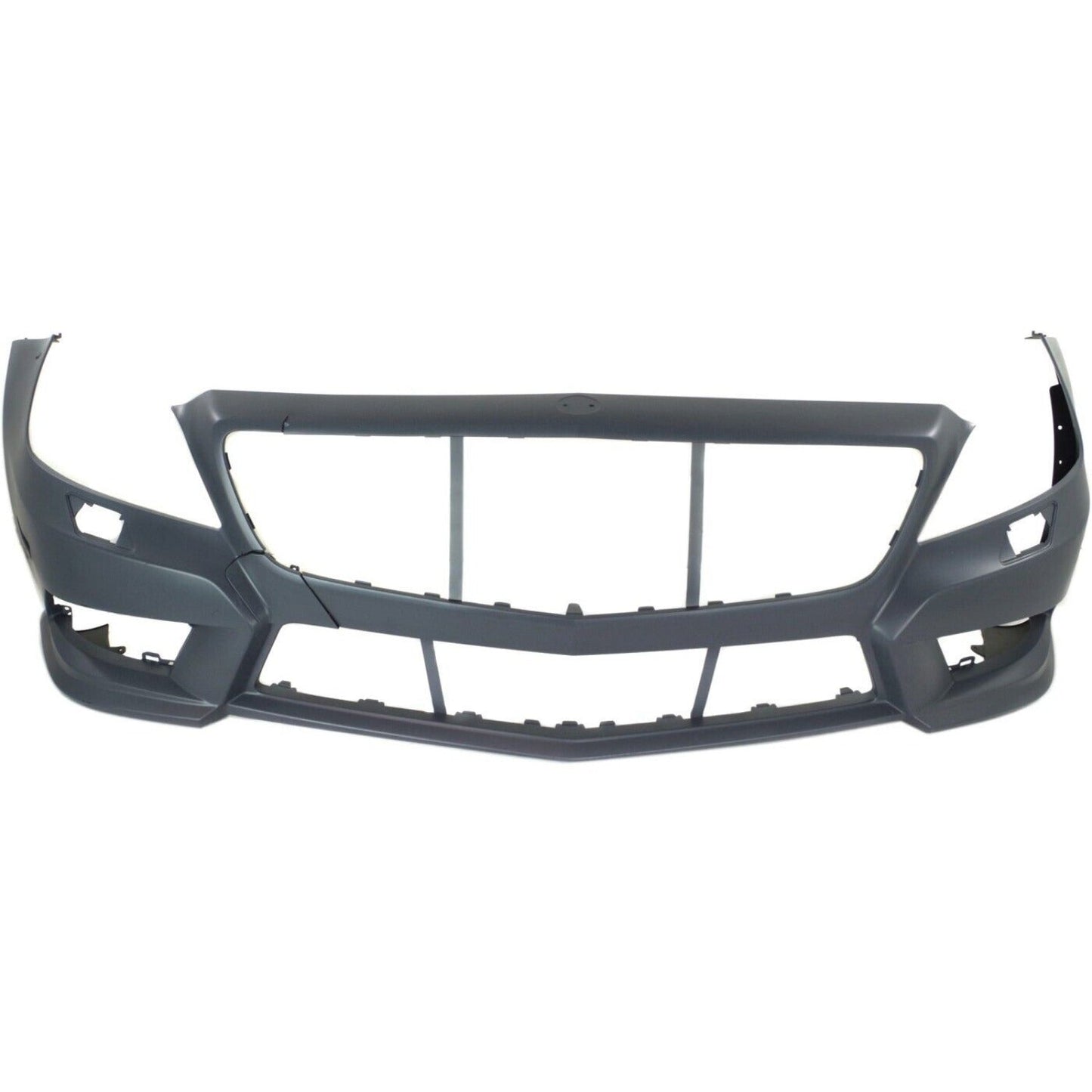 Front Bumper Cover Primed For 2012-2014 Mercedes Benz CLS550 With AMG Styling Pkg Without Parktronic Holes Replacement REPBZ010375P