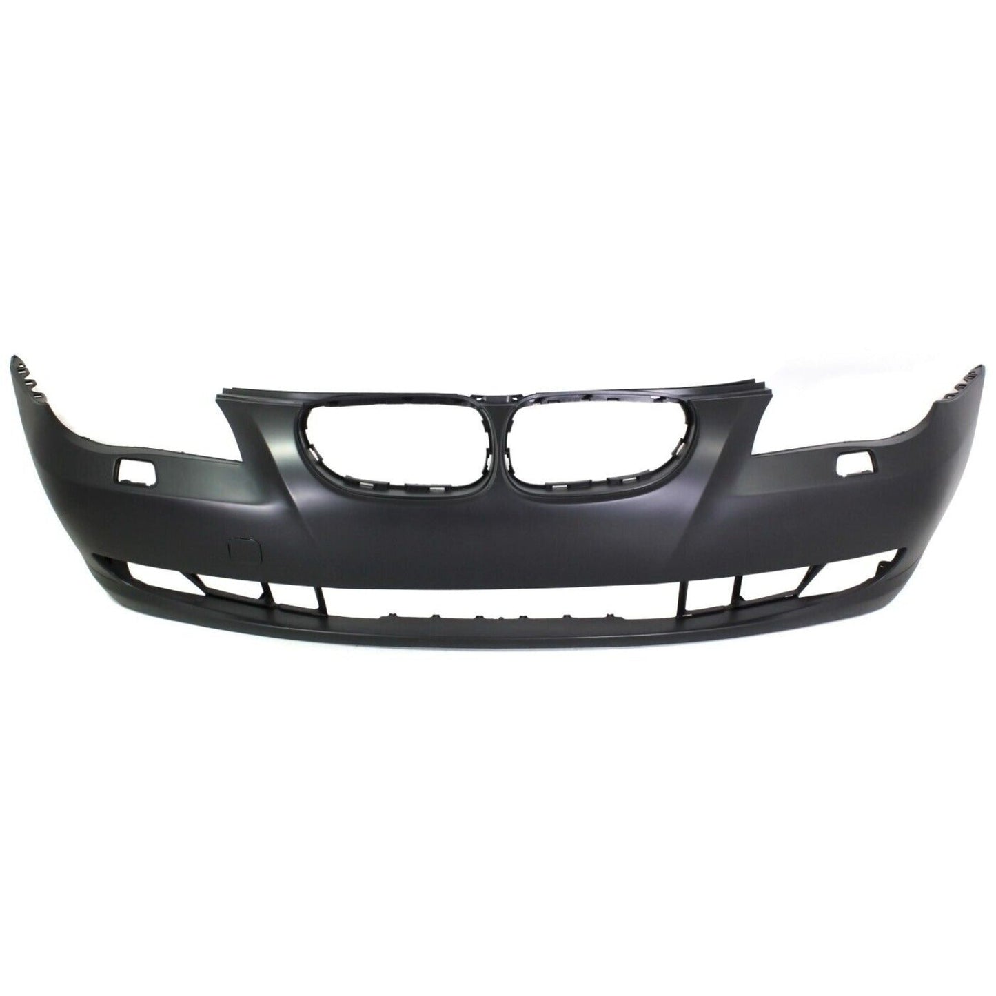 Front Bumper Cover Primed For 2008-2010 BMW 5-Series Without M Pkg | Park Dist Ctrl Snsr Holes Sedan Replacement REPB010333P