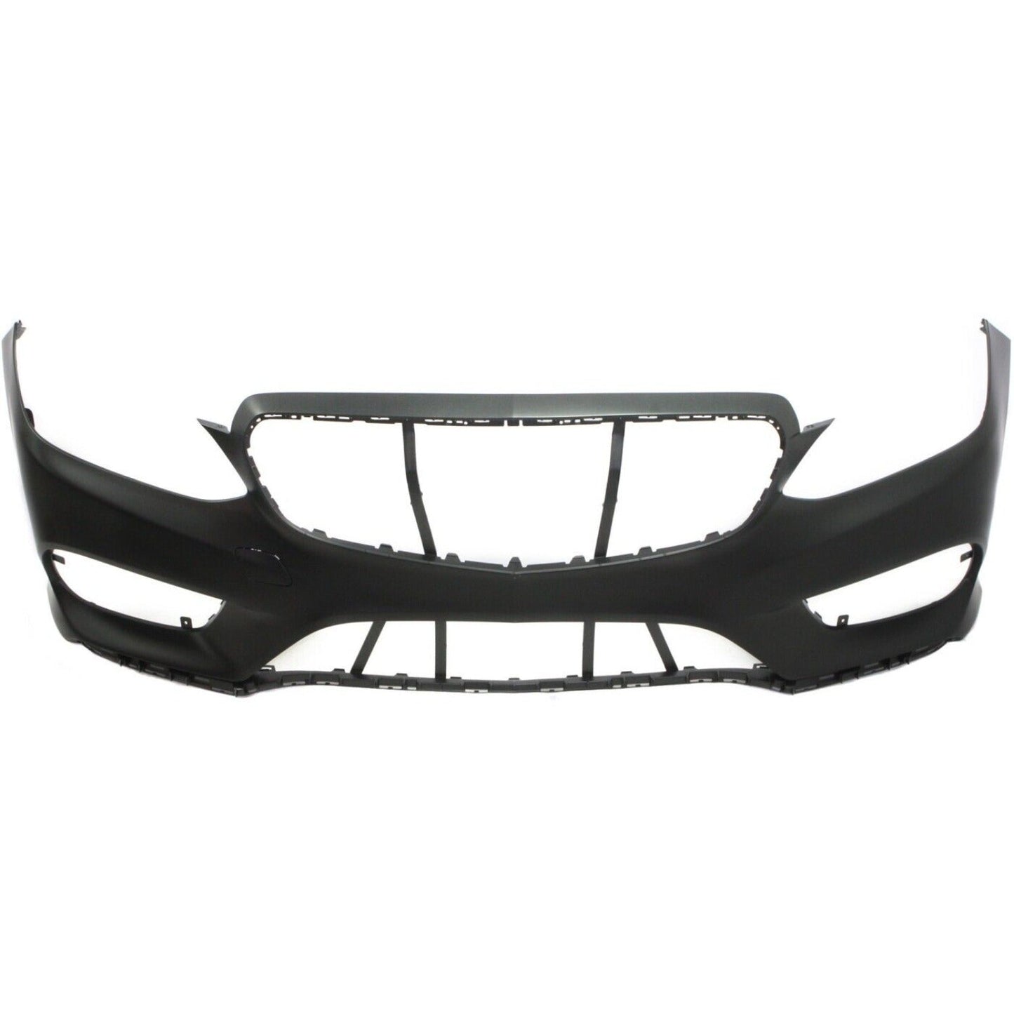 Front Bumper Cover Primed For 2014-2016 Mercedes Benz E-Class With AMG Styling | Parktronic Holes Without HLW Holes Replacement REPBZ010378P