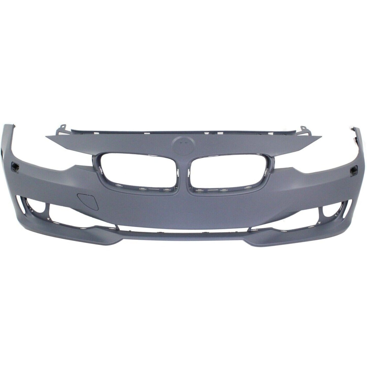 Front Bumper Cover Primed For 2012-2015 BMW 3-Series Without M Sport Line | PDC Holes With HLW Holes Replacement REPB010366P