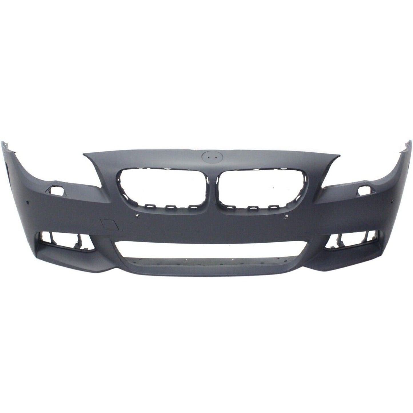 Front Bumper Cover Primed For 2014-2016 BMW 5-Series With M Package | Park Distance Control Sensor and Camera Hole Replacement REPBM010345P