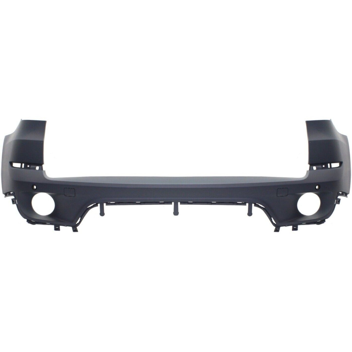 Rear Bumper Cover Primed For 2011-2013 BMW X5 Without M Pkg With Park Dist Ctrl Snsr Holes Replacement REPB760198P