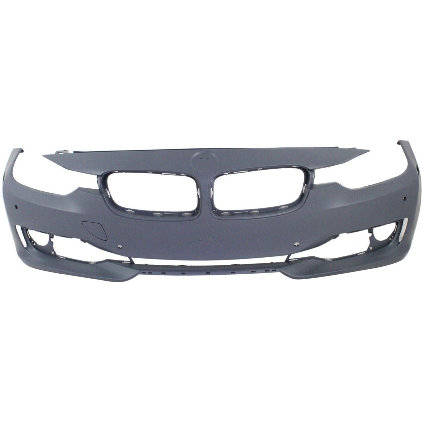 Front Bumper Cover Primed For 2012-2015 BMW 3-Series Without M Sport Line | IPAS/Cam/HLW Holes With PDC Holes Modern/Luxury/Sport Line Mdls Replacement REPB010363P