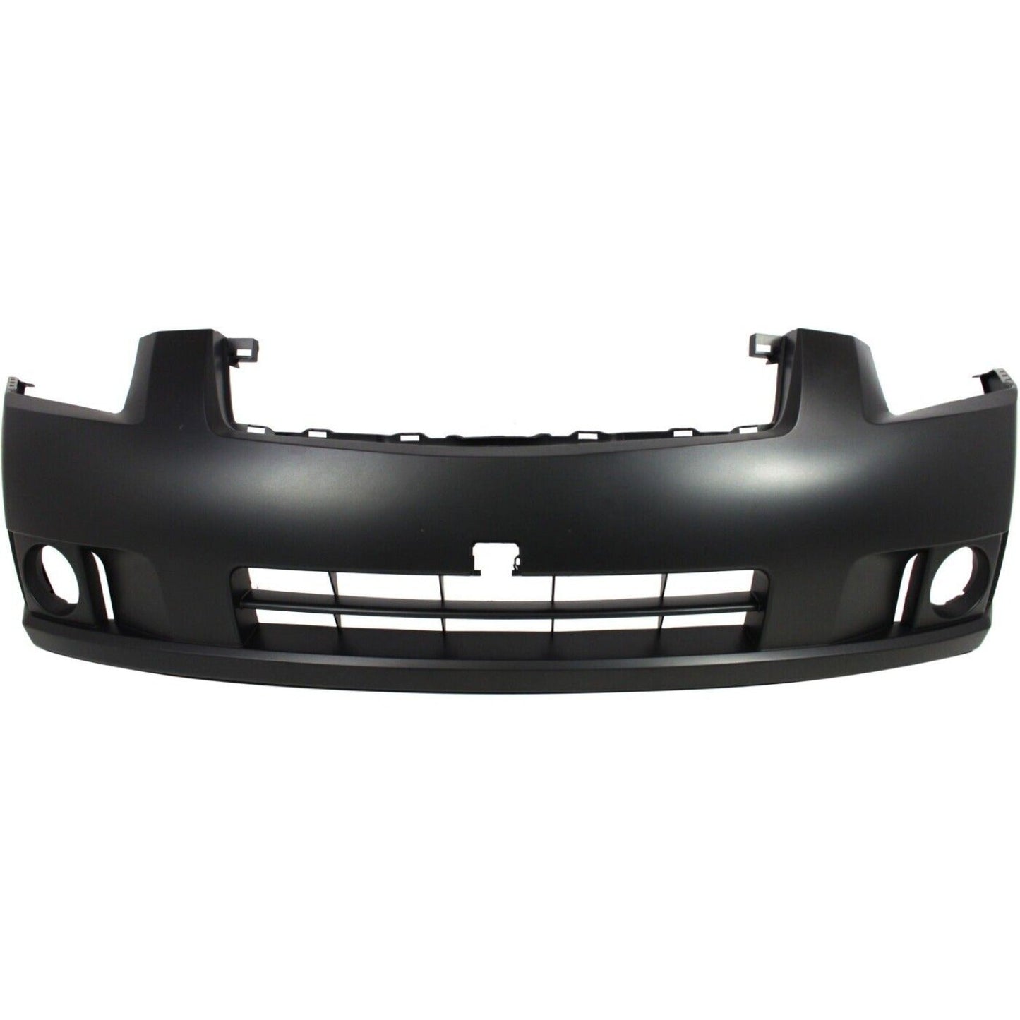Front Bumper Cover Primed For 2007-2009 Nissan Sentra With Fog Light Holes 2.0L. Eng Replacement N010327P