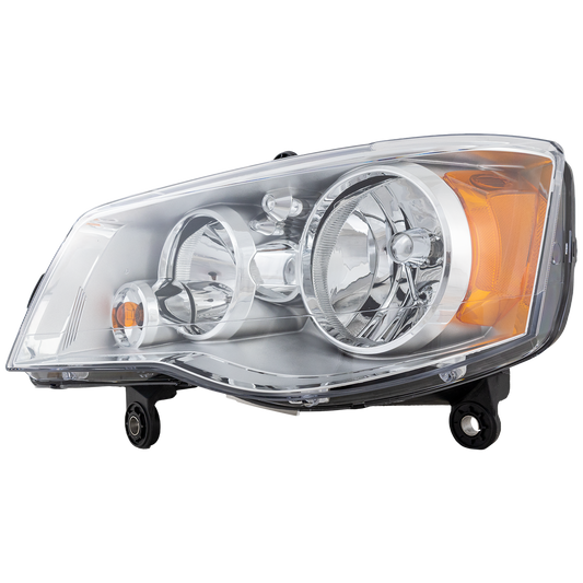 GRAND CARAVAN 11-20/TOWN AND COUNTRY 08-16 HEAD LAMP LH, Assembly, Halogen, Chrome Interior - CAPA