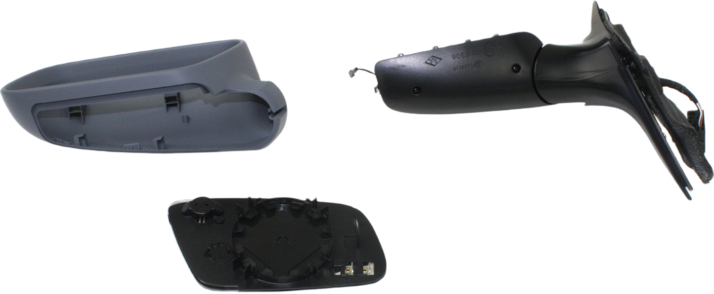 A6 00-04 MIRROR LH, Power, Manual Folding, Heated, Paintable, w/o Auto Dimming and Memory