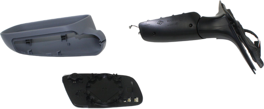 A6 00-04 MIRROR LH, Power, Manual Folding, Heated, Paintable, w/o Auto Dimming and Memory
