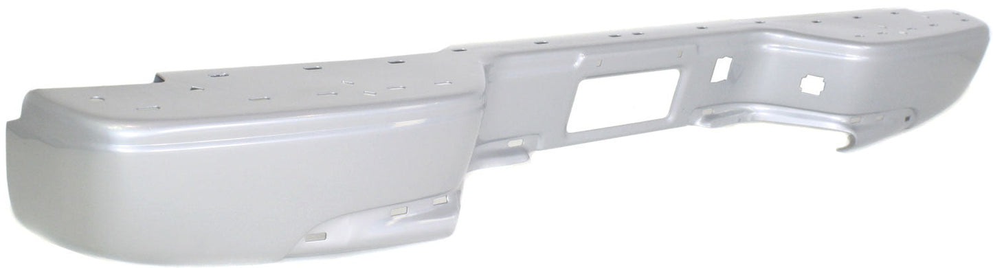 SILVERADO/SIERRA 99-06 STEP BUMPER, FACE BAR ONLY, w/o Pad, w/ Pad Provision, w/o Mounting Bracket, Silver, Fleetside, Includes 2007 Classic