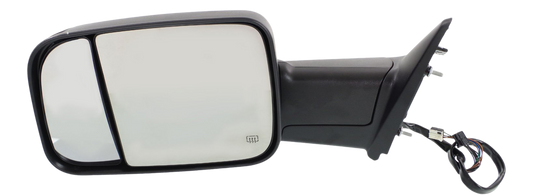 RAM 1500 P/U 12-13 TOWING MIRROR LH, Power, Manual Folding, Heated, Textured, w/ Puddle and Signal Lights