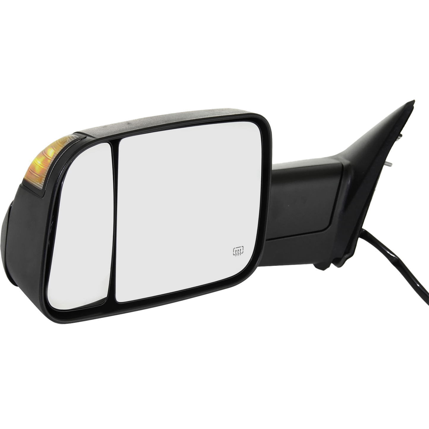 RAM FULL SIZE P/U 12-18 MIRROR LH, Towing, Power, Manual Folding, Heated, Textured, w/ Puddle and Signal Lights, w/o Memory, Includes 19-21 1500 Classic, w/ Temp Sensor