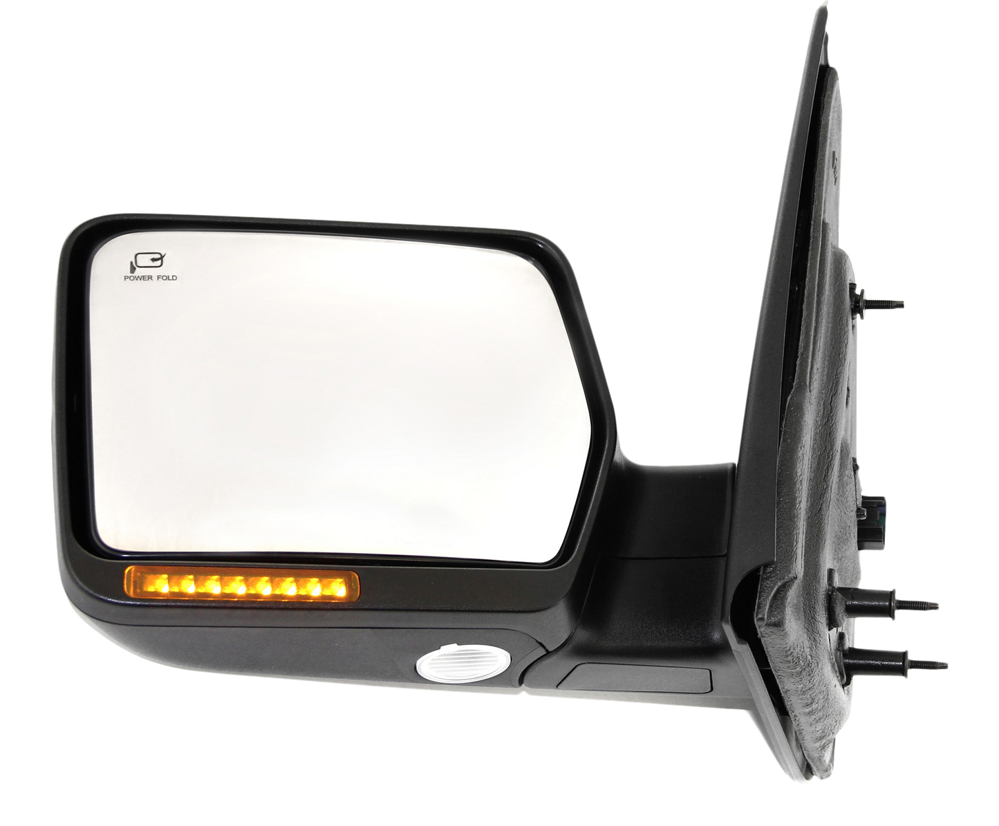 F-150 05-06 MIRROR LH, Non-Towing, Power, Power Folding, Heated, Textured, w/ In-housing Signal Light, w/o Auto Dimming, BSD, and Memory