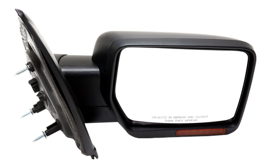 F-150 11-14 MIRROR RH, Non-Towing, Power, Manual Folding, Heated, Paintable, w/ Memory and Signal Light, w/o Blind Spot Glass and Puddle Light